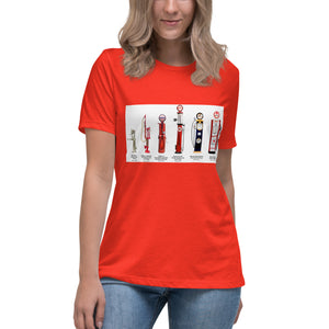 History of Gas Pumps Women's Relaxed T-Shirt