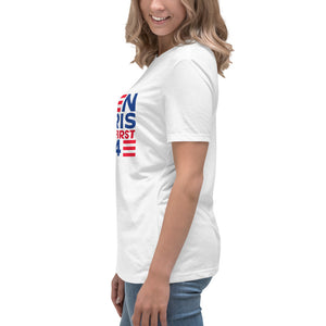 BIDEN HARRIS 2024 Illegals First Women's Relaxed T-Shirt
