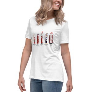 History of Gas Pumps Women's Relaxed T-Shirt