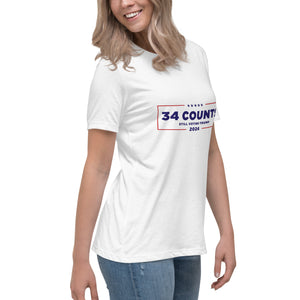 34 Counts Still Voting for Trump Women's Relaxed T-Shirt