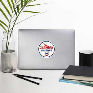 "Chevron Gasoline Oil Sign" Bubble-free stickers