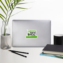 Load image into Gallery viewer, Green New Steal Bubble-free stickers
