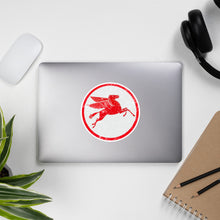 Load image into Gallery viewer, &quot;Mobile Pegasus Oil Sign&quot; Bubble-free stickers

