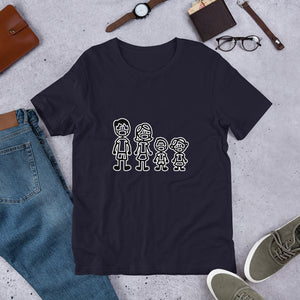 "Masked Stick Family" Men's T-Shirt