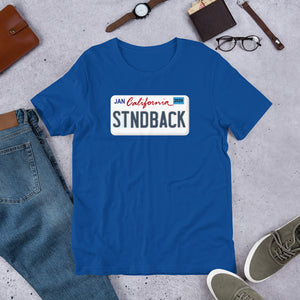 "CA Standback Licence Plate" Men's T-Shirt