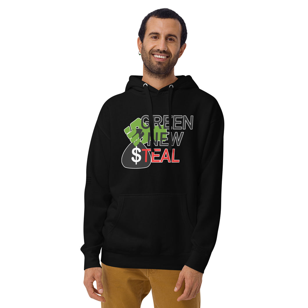 Green New Steal Men's Hoodie