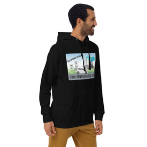 Coal Powered Electric Car Men's Hoodie