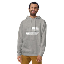 Load image into Gallery viewer, &quot;Unmasked Unmuzzled Unvaccinated Unafraid&quot; Unisex Hoodie
