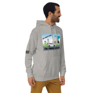 Coal Powered Electric Car Men's Hoodie