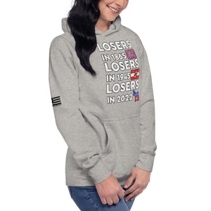 Losers in 1865 Losers in 1945 Losers in 2022 Women's Hoodie