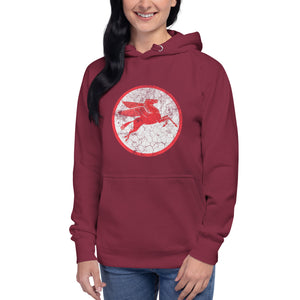 "Mobile Pegasus Oil Sign" Women's Hoodie