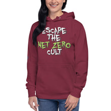 Load image into Gallery viewer, Escape the Net Zero Cult Women&#39;s Hoodie
