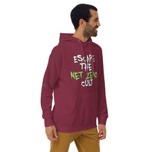 Load image into Gallery viewer, Escape the Net Zero Cult Men&#39;s Hoodie
