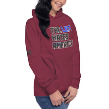 Load image into Gallery viewer, The Left Hates America Women&#39;s Hoodie
