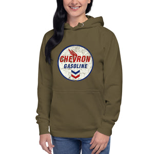 "Chevron Gasoline Oil Sign" Women's Hoodie
