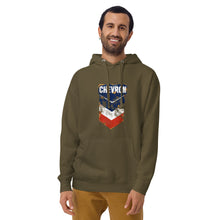 Load image into Gallery viewer, &quot;Chevron Oil Shield&quot; Men&#39;s Hoodie
