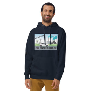 Coal Powered Electric Car Men's Hoodie