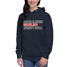 Load image into Gallery viewer, Trickle Down Socialism Doesn&#39;t Work Women&#39;s Hoodie
