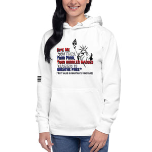 Give Me Your Tired But Not in Martha's Vineyard Women's Hoodie