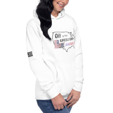 Load image into Gallery viewer, Oil Is The Lifeblood of America Women&#39;s Hoodie
