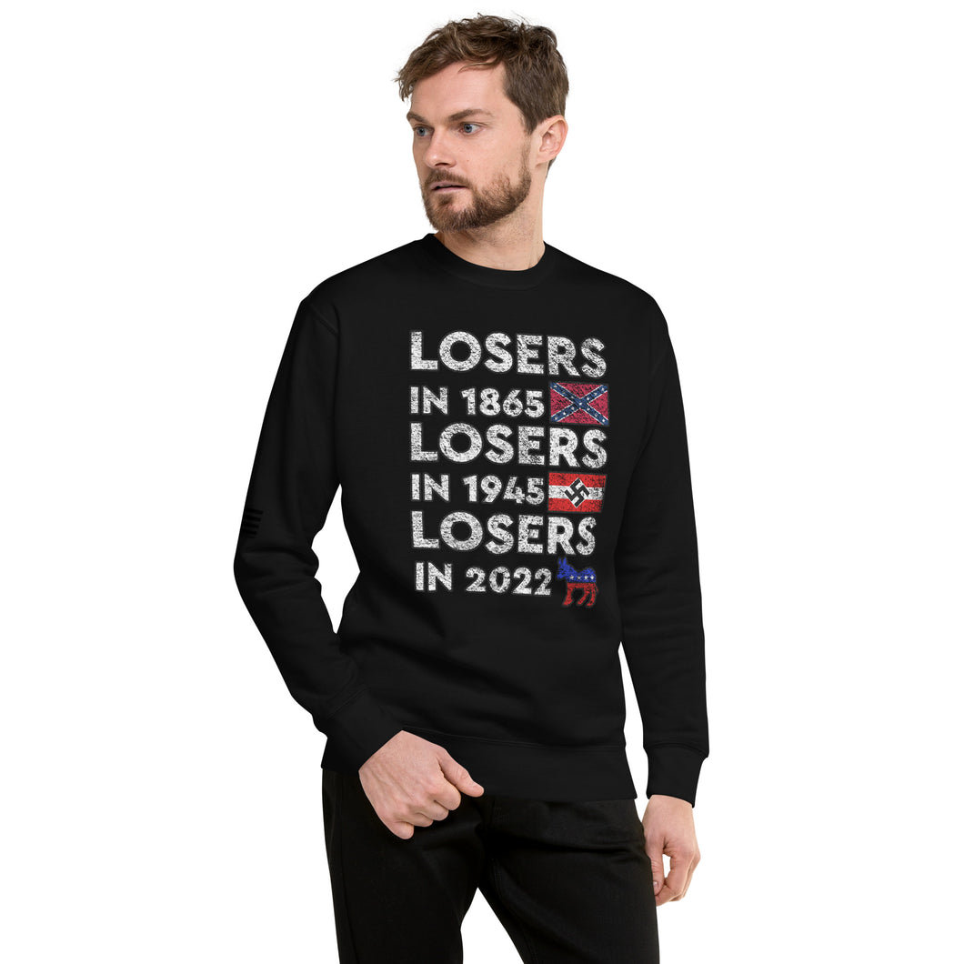 Losers in 1865 Losers in 1945 Losers in 2022 Men's Sweatshirt