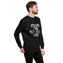 Load image into Gallery viewer, Escape the Net Zero Cult Men&#39;s Sweatshirt
