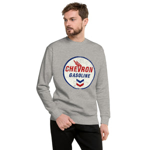 "Chevron Gasoline Oil Sign" Men's Sweatshirt