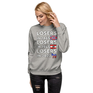 Losers in 1865 Losers in 1945 Losers in 2022 Women's Sweatshirt