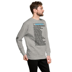 Democrat Hoaxes Men's Sweatshirt