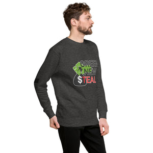 Green New Steal Men's Sweatshirt