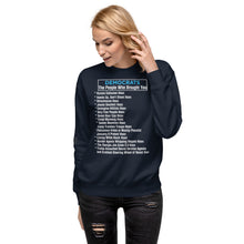 Load image into Gallery viewer, Democrat Hoaxes Men&#39;s Sweatshirt
