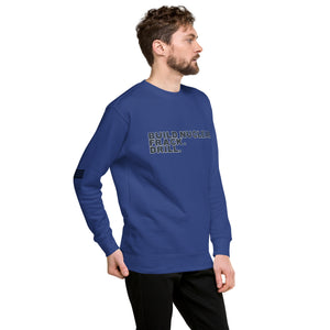 Build Nuclear. Frack. Drill. Men's Sweatshirt