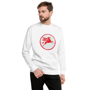 " Mobile Pegasus Oil Sign" Men's Sweatshirt