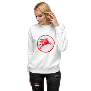 "Mobile Pegasus Oil Sign" Women's Sweatshirt