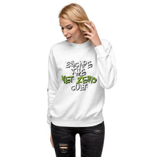 Load image into Gallery viewer, Escape the Net Zero Cult Women&#39;s Sweatshirt
