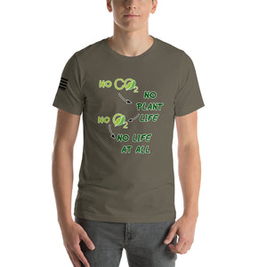 No CO2 No Plant Life No O2 No Life At All Men's T-shirt