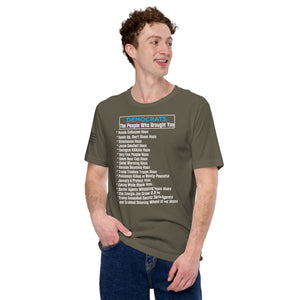 Democrat Hoaxes Men's T-shirt