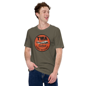 TWA Fastest Coast to Coast Men's T-shirt