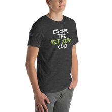Load image into Gallery viewer, Escape the Net Zero Cult Men&#39;s T-shirt
