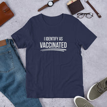 Load image into Gallery viewer, &quot;I Identify as Vaccinated&quot; Men&#39;s T-Shirt
