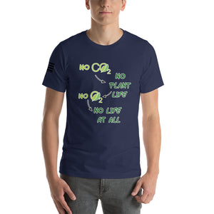 No CO2 No Plant Life No O2 No Life At All Men's T-shirt
