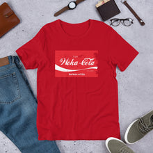 Load image into Gallery viewer, &quot;Woka-Cola&quot; Distressed Text Short-Sleeve Men&#39;s T-Shirt
