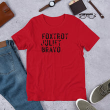 Load image into Gallery viewer, &quot;Foxtrot Juliet Bravo&quot; Men&#39;s T-Shirt
