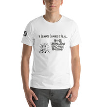 Load image into Gallery viewer, If Climate Change Is Real Why Do Liberals Have Beachfront Homes Men&#39;s T-shirt
