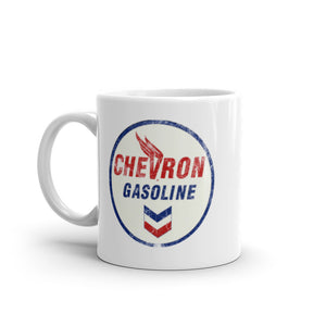 "Chevron Gasoline Oil Sign" Mug