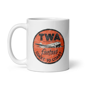 TWA Fastest Coast to Coast Mug