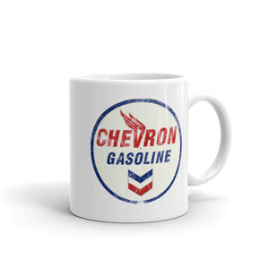 "Chevron Gasoline Oil Sign" Mug