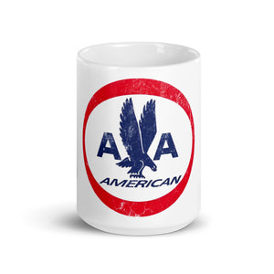 American Airlines Distressed Logo Mug