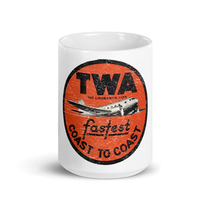 TWA Fastest Coast to Coast Mug