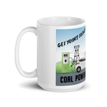 Load image into Gallery viewer, Coal Powered Electric Car Mug
